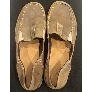 Ariat® Ladies Cruiser Brown Bomber Casual Slip-on Shoes 10023008, SZ 7.5